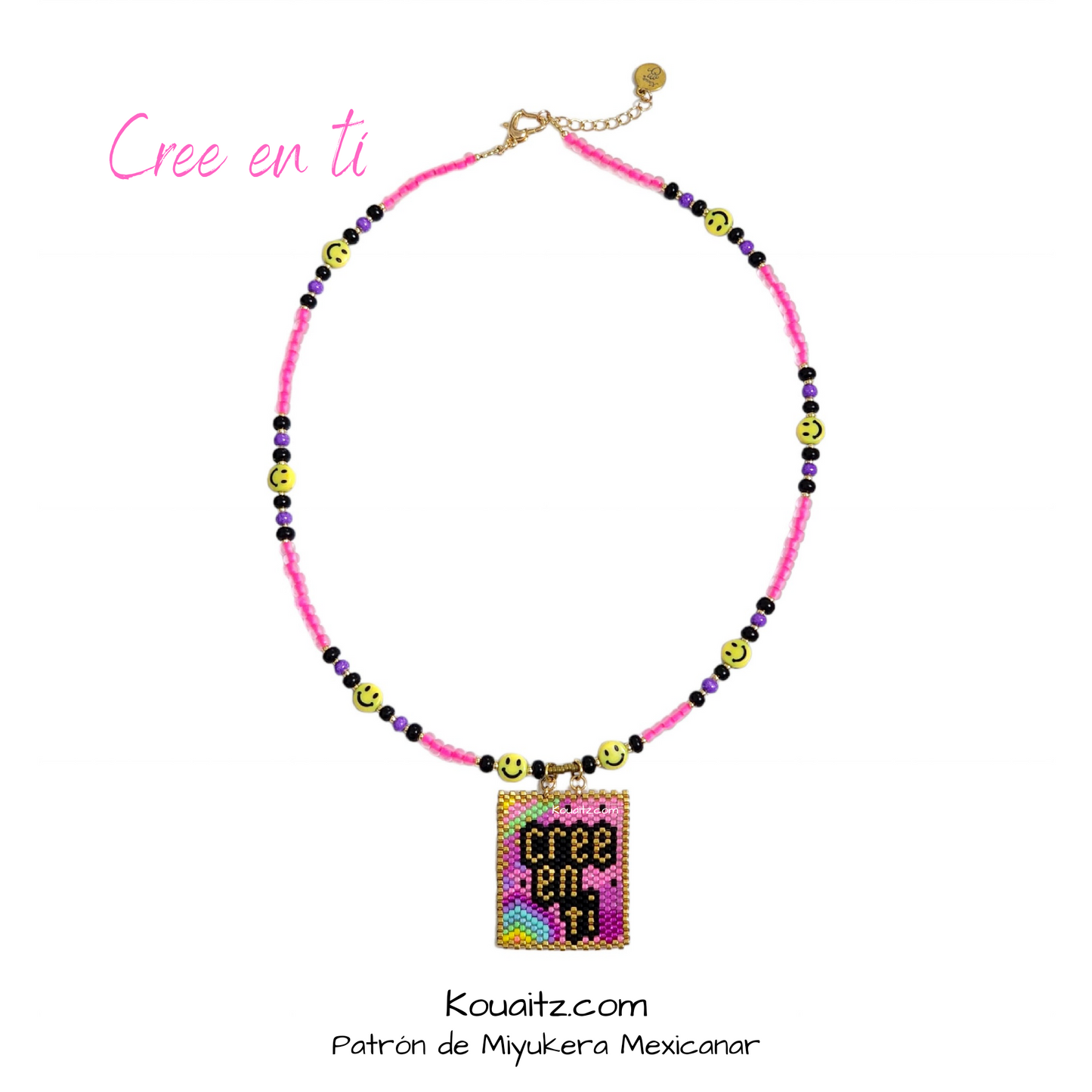 Pulsera Miyuki artesanal Hecho a mano en Mexico Frases Positivas