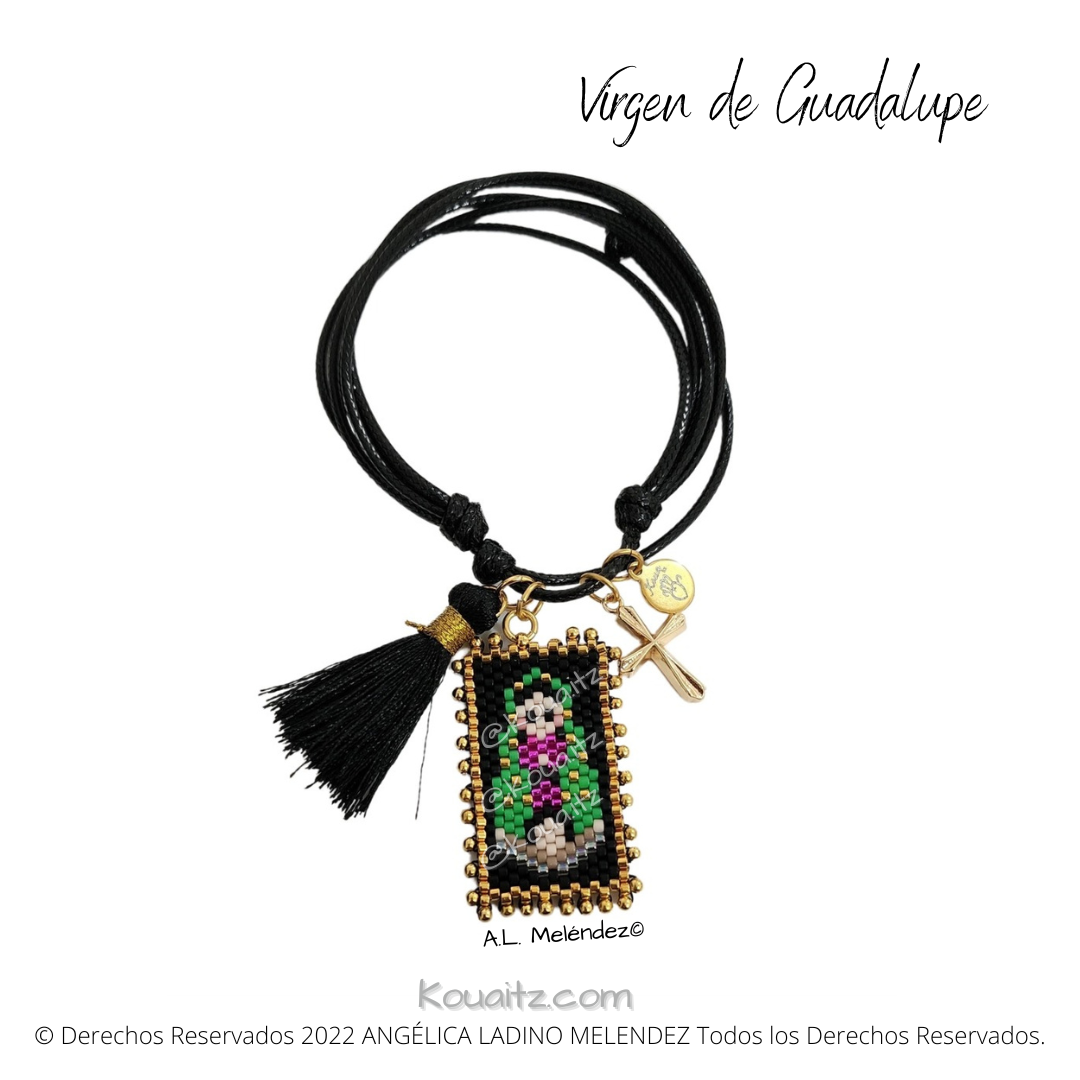 Pulsera Santitos Cordón + Motita