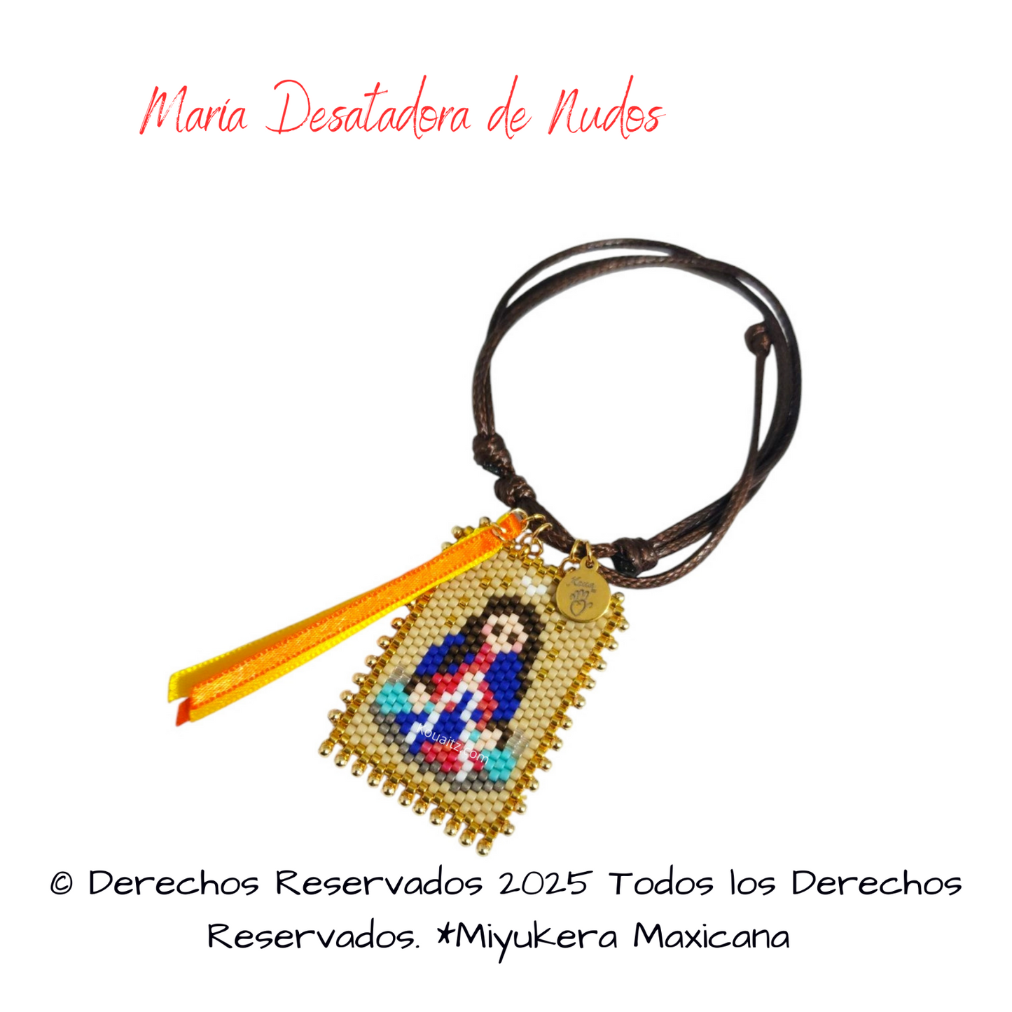 Pulsera Santitos Cordón + Motita