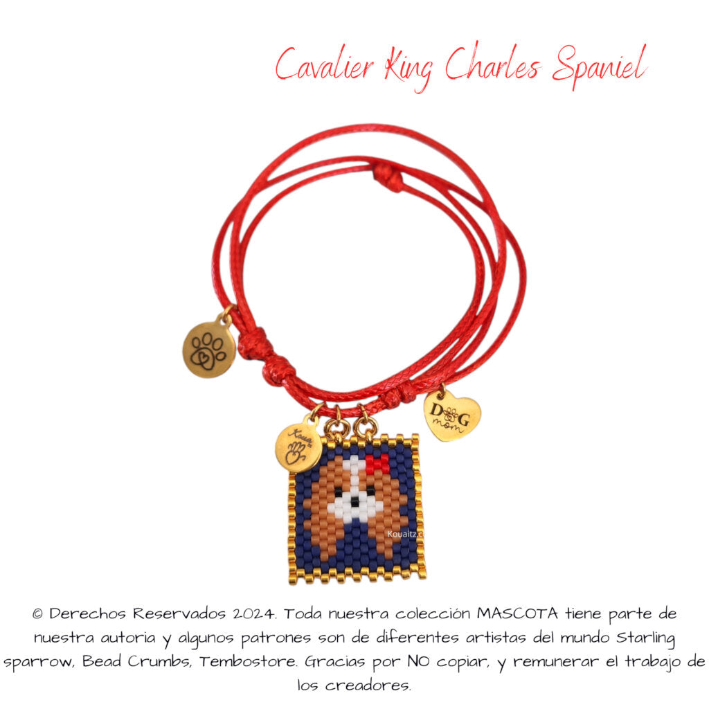 Accesorios artesanales con la carita de tu Cavalier king Charles Spaniel 💖