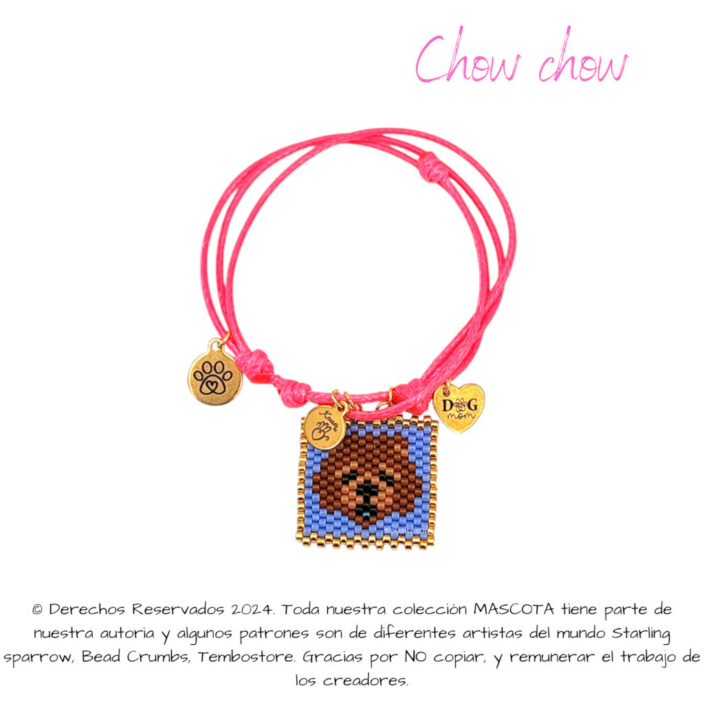 Accesorios artesanales con la carita de tu Chow Chow🐾
