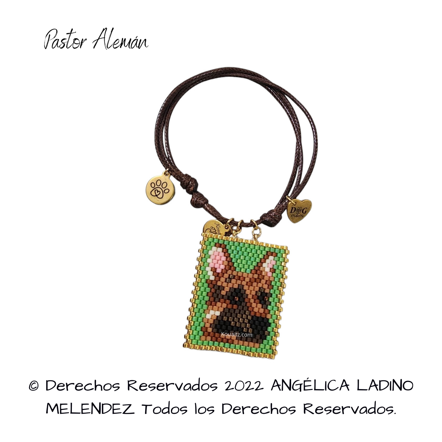 Pastor Alemán Pulsera, Llavero o Kit