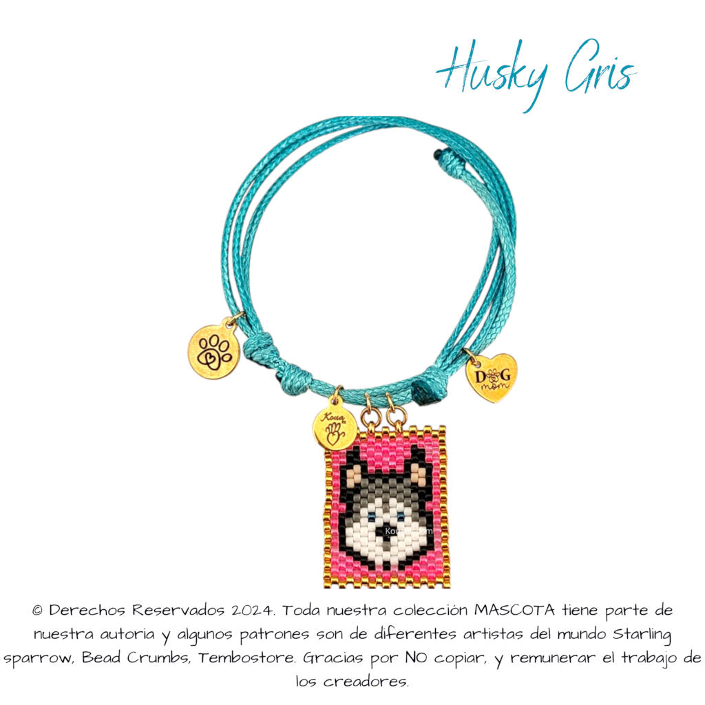 Husky Pulsera, Llavero, Collar o Kit