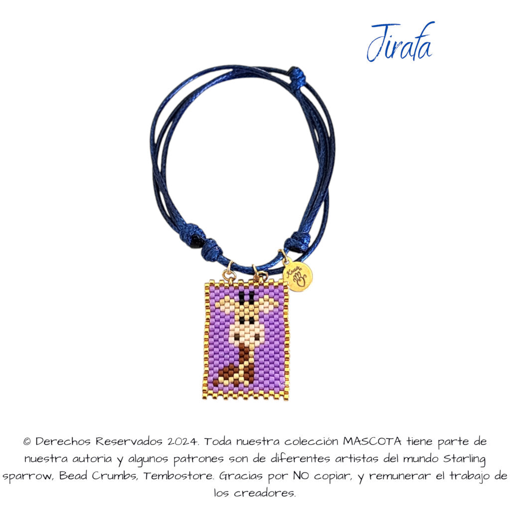 Jirafa Pulsera, Llavero, Collar o Kit