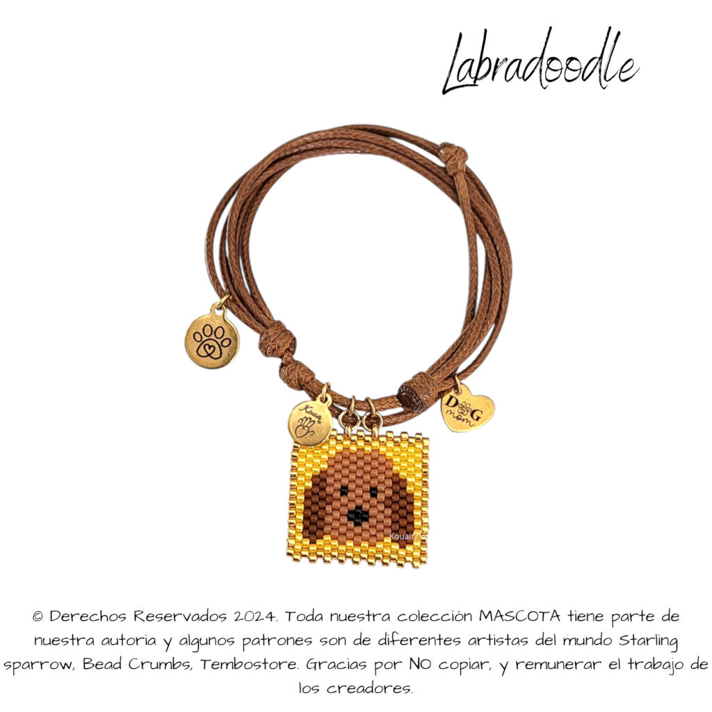 Labradoodle Pulsera, Collar, Llavero o Kit