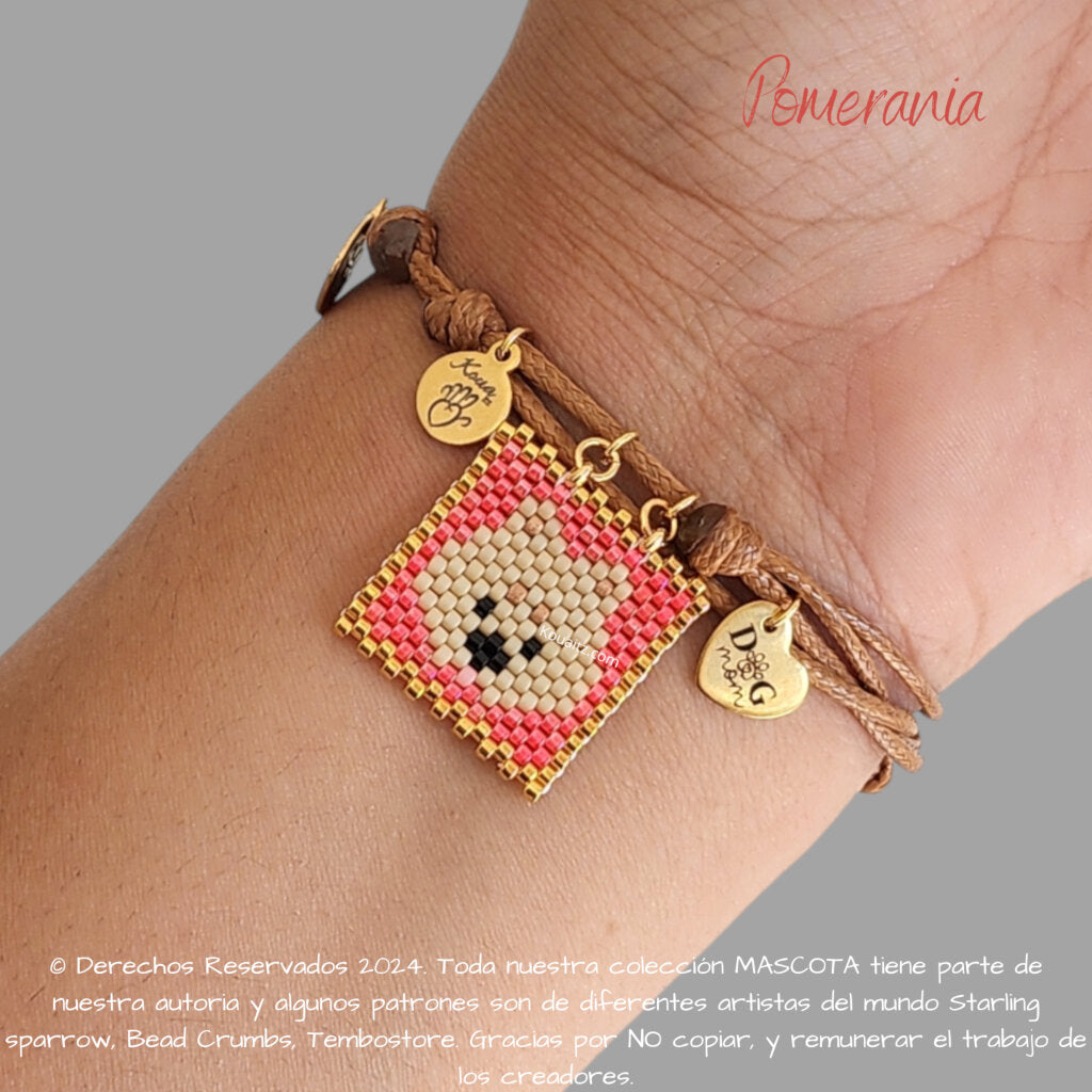 Pomerania Pulsera, Llavero, Collar o Kit