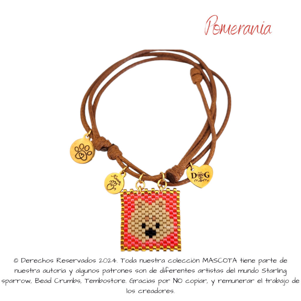 Pomerania Pulsera, Llavero, Collar o Kit