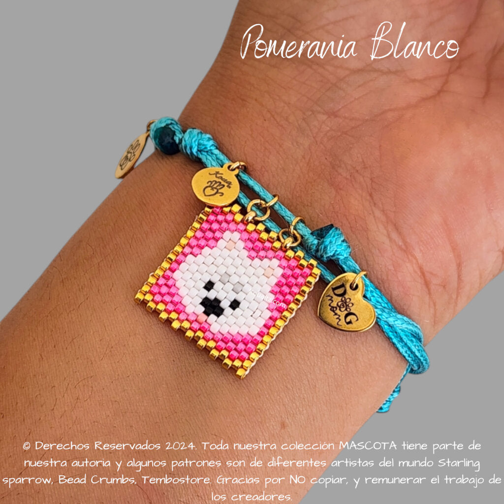 Pomerania Pulsera, Llavero, Collar o Kit