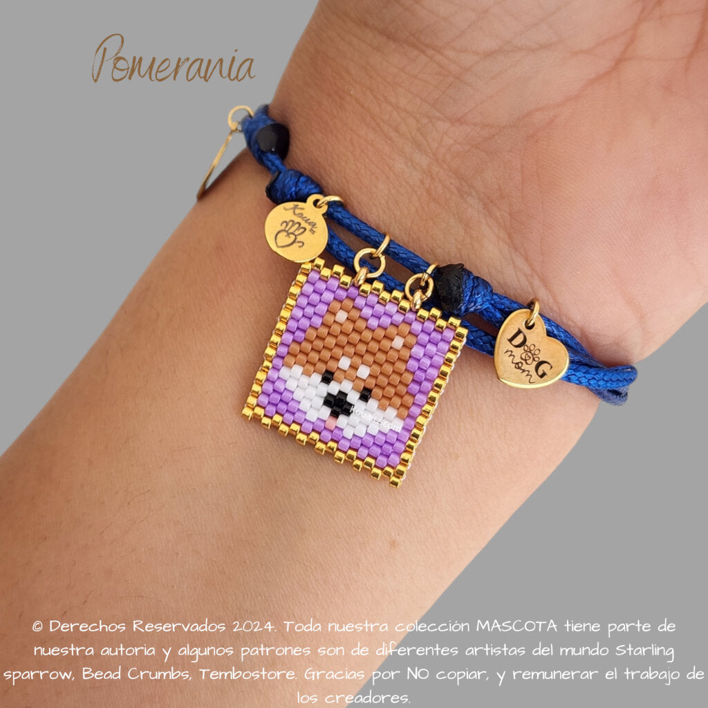 Pomerania Pulsera, Llavero, Collar o Kit