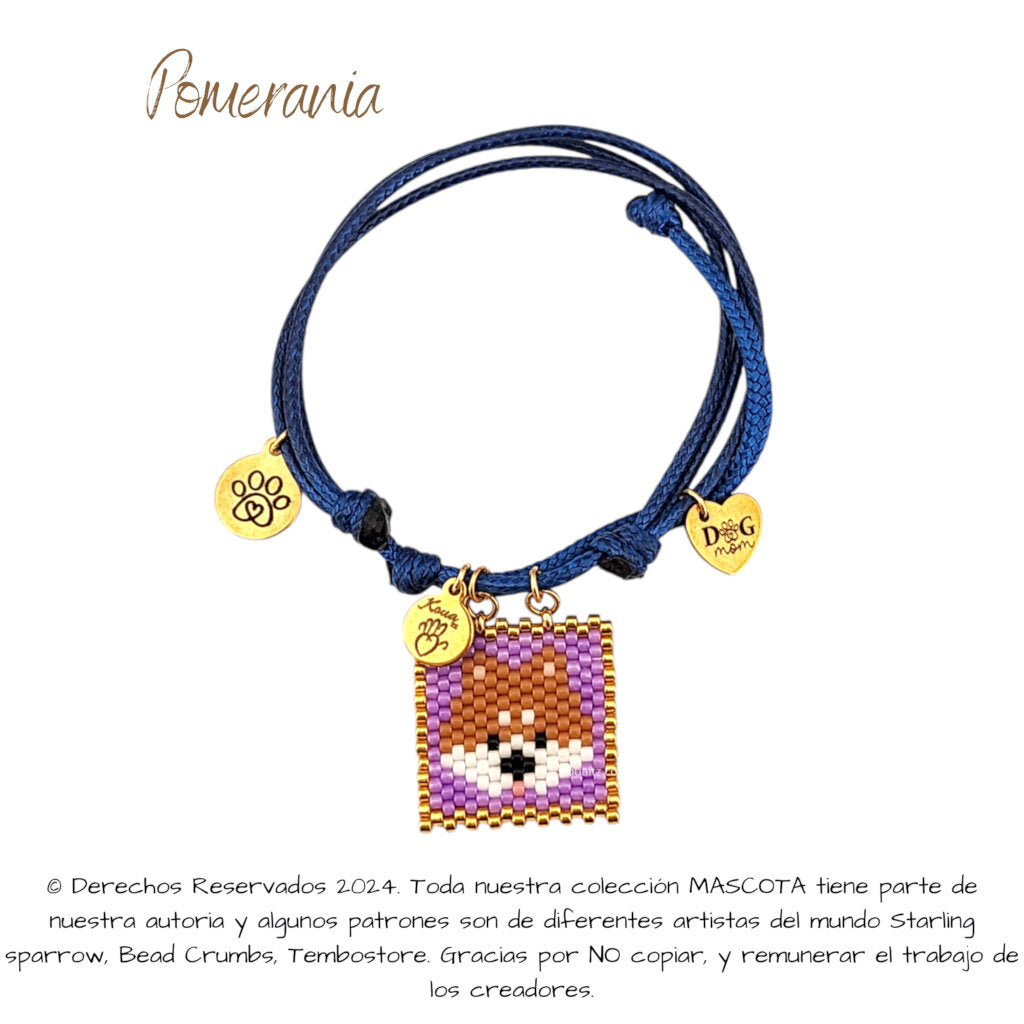 Pomerania Pulsera, Llavero, Collar o Kit