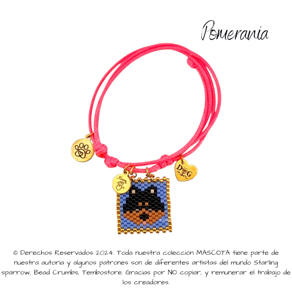 Pomerania Pulsera, Llavero, Collar o Kit