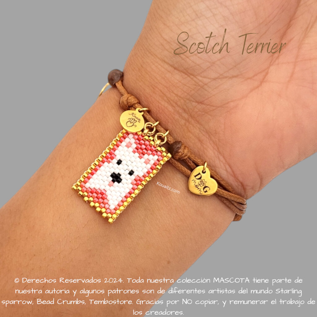 Scotch Terrier Pulsera, Llavero, Collar o Kit