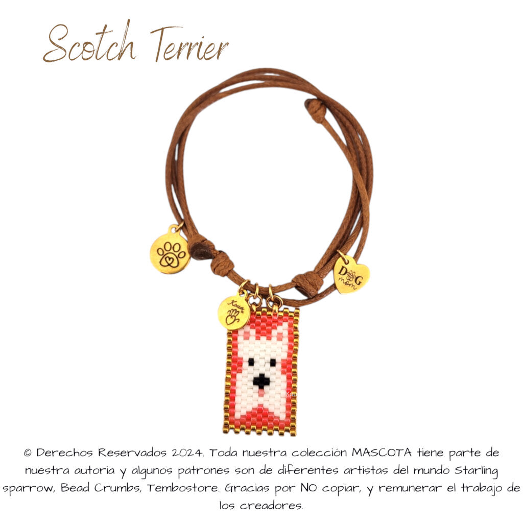 Scotch Terrier Pulsera, Llavero, Collar o Kit