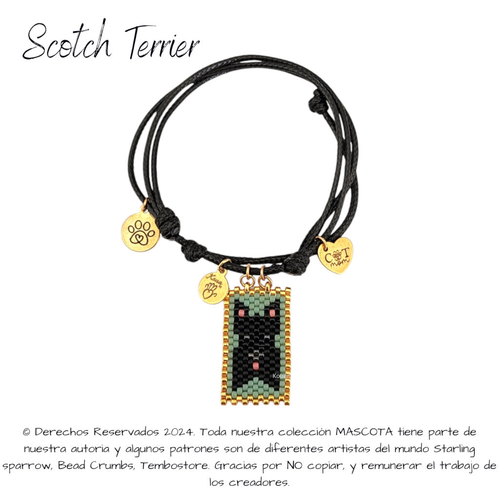 Scotch Terrier Pulsera, Llavero, Collar o Kit