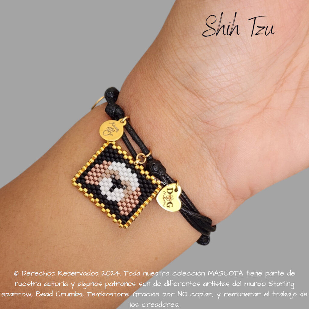Shih Tzu Pulsera, Llavero, Collar o Kit