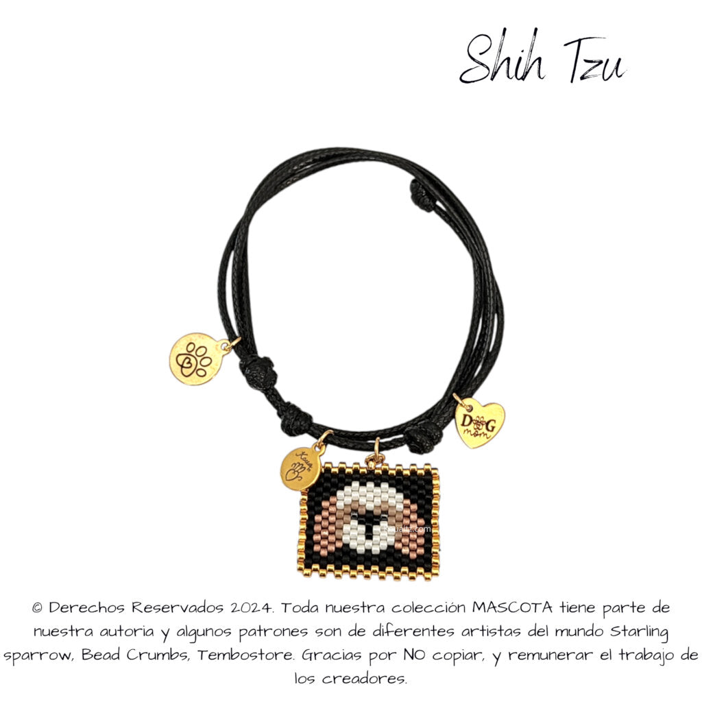Shih Tzu Pulsera, Llavero, Collar o Kit