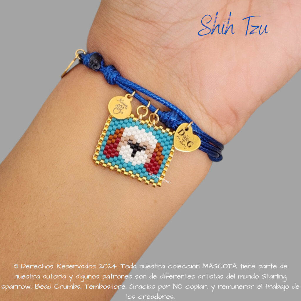 Shih Tzu Pulsera, Llavero, Collar o Kit