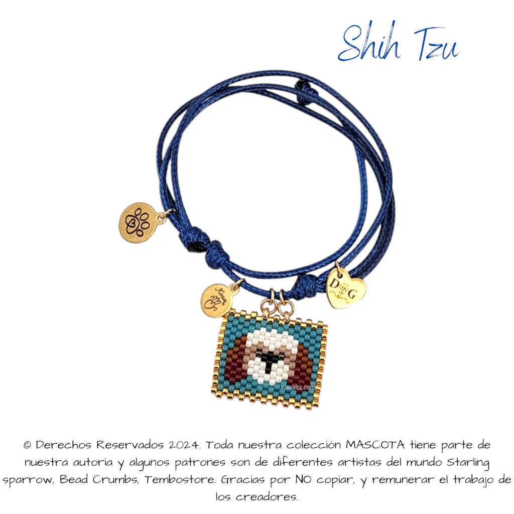 Shih Tzu Pulsera, Llavero, Collar o Kit
