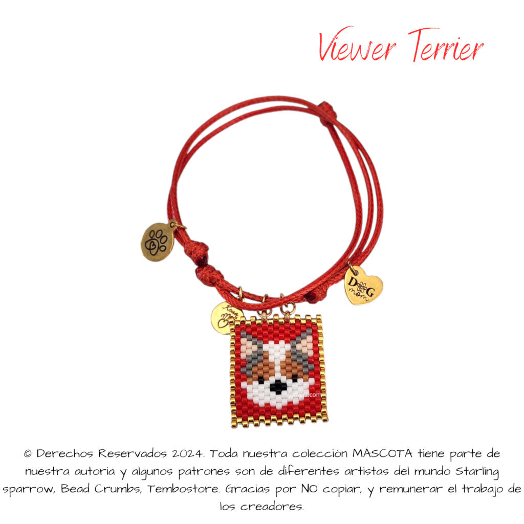 Viewer Terrier Pulsera, Llavero, Collar o Kit