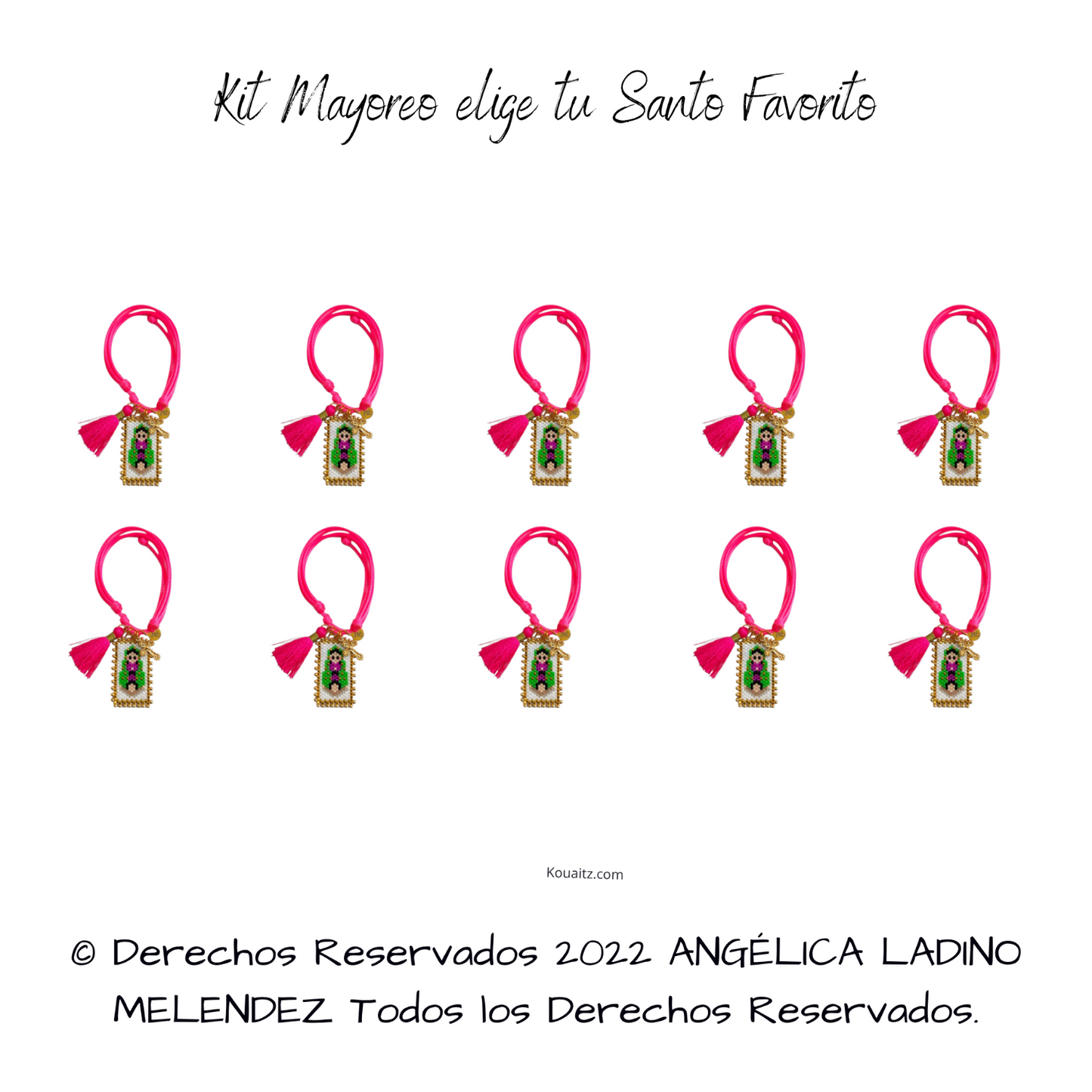 Kit Mayoreo Pulsera Santos
