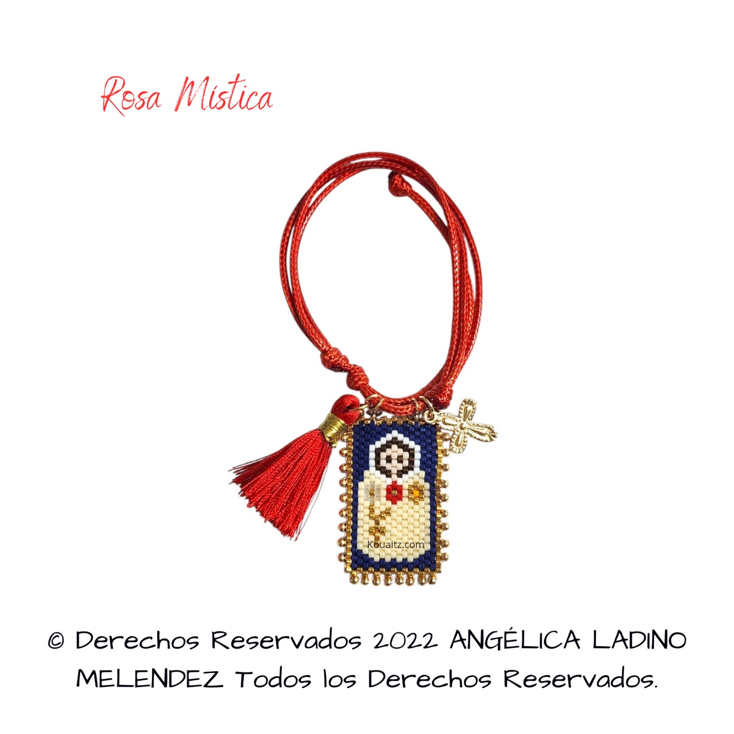 Rosa Mística Pulsera, Llavero, Collar o Kit
