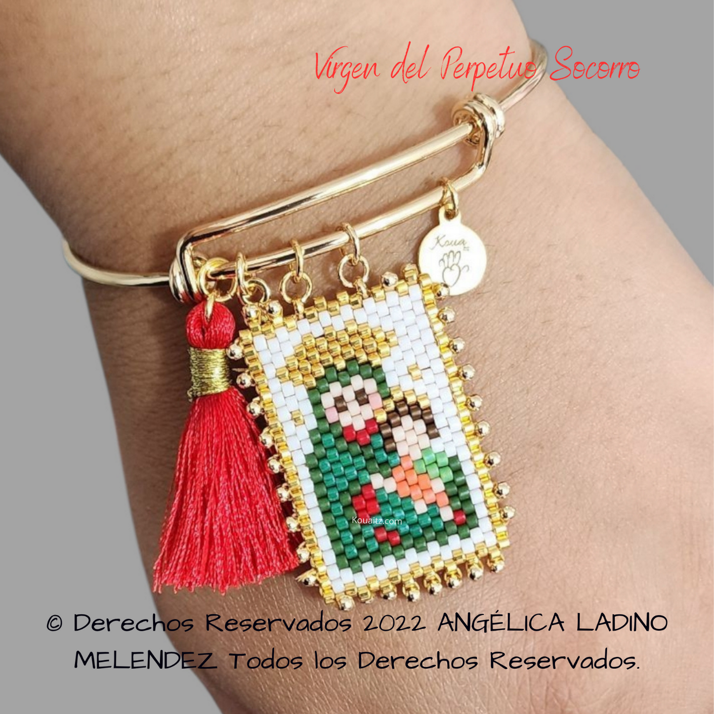Virgen del Perpetuo Socorro Collar, Pulsera o llavero
