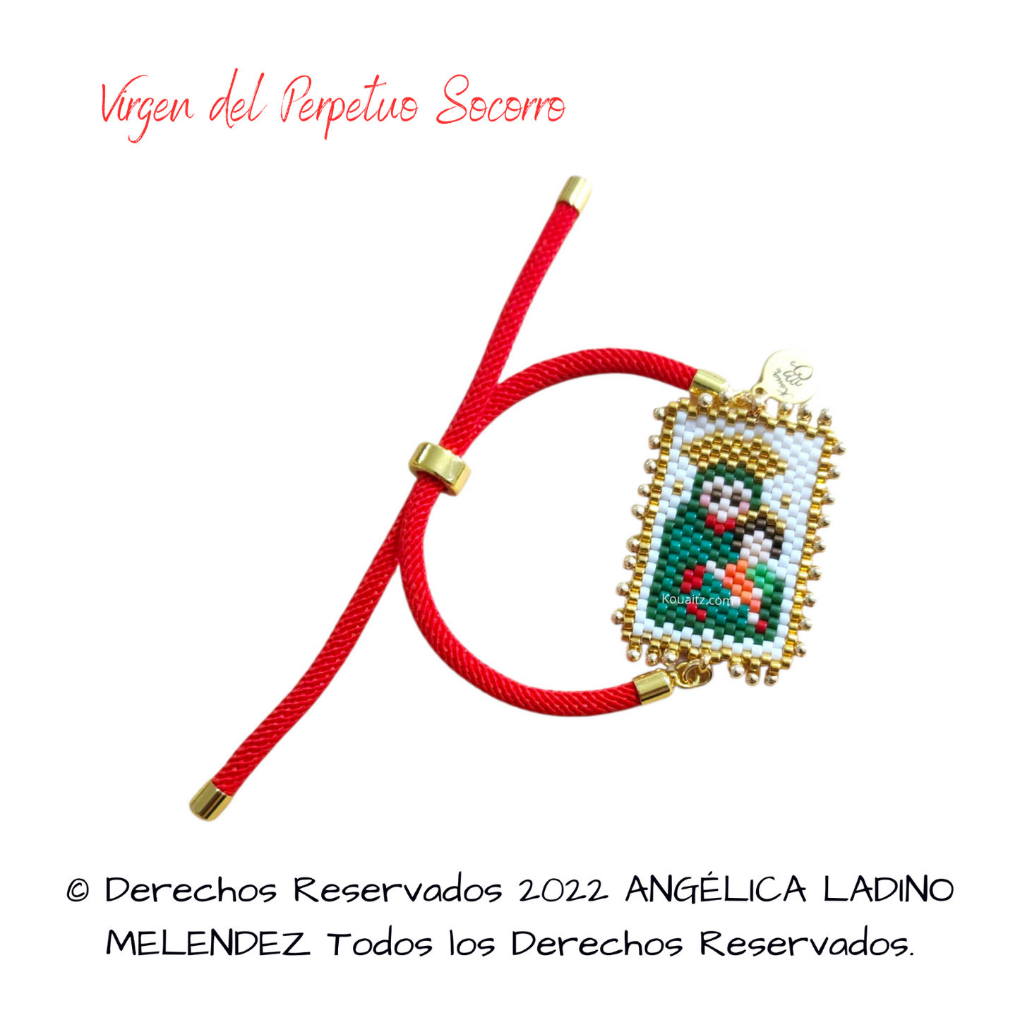 Virgen del Perpetuo Socorro Collar, Pulsera o llavero
