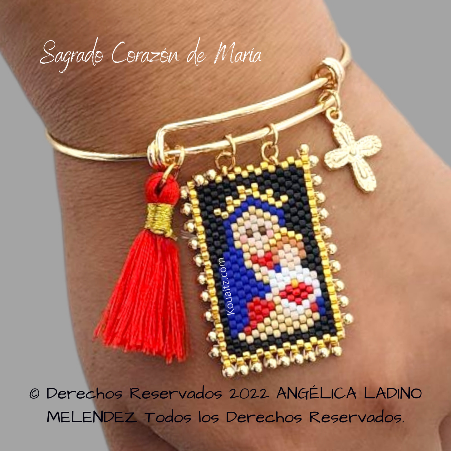 Sagrado Corazón de María Pulsera o Collar