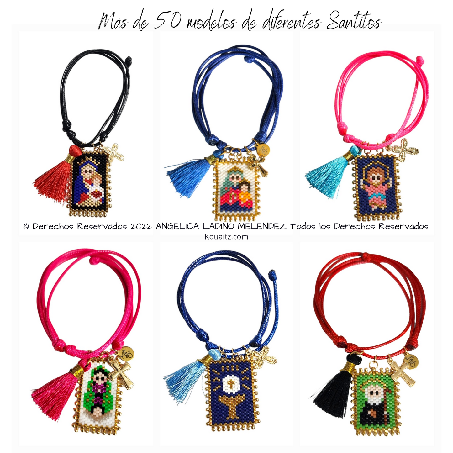 Pulsera Santitos Cordón + Motita
