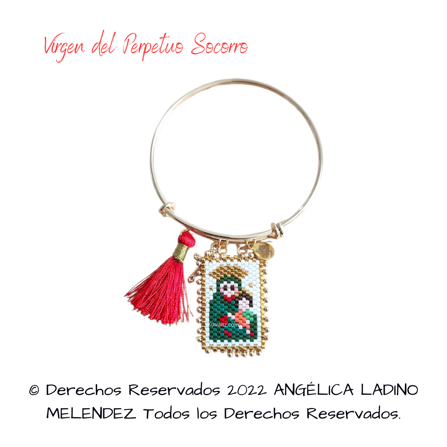 Virgen del Perpetuo Socorro Collar, Pulsera o llavero