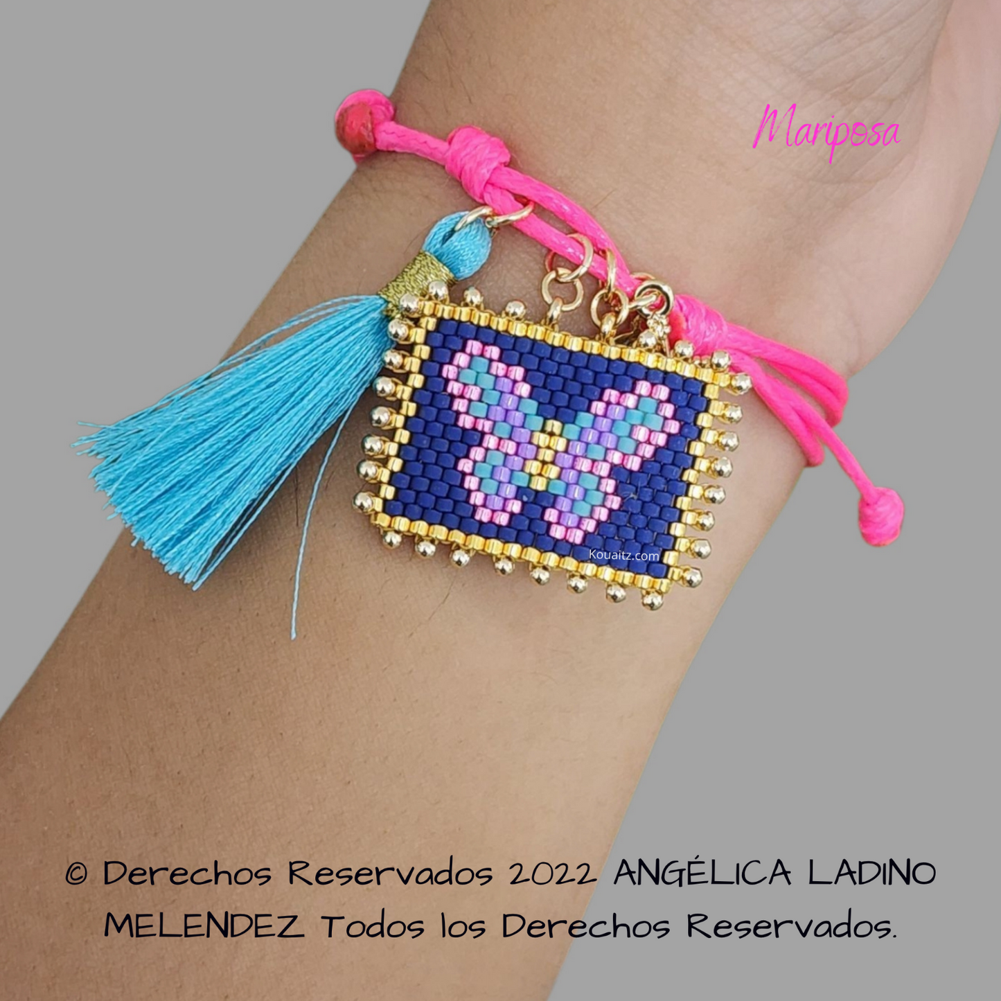 Mariposa Pulsera, Llavero, Collar o Kit