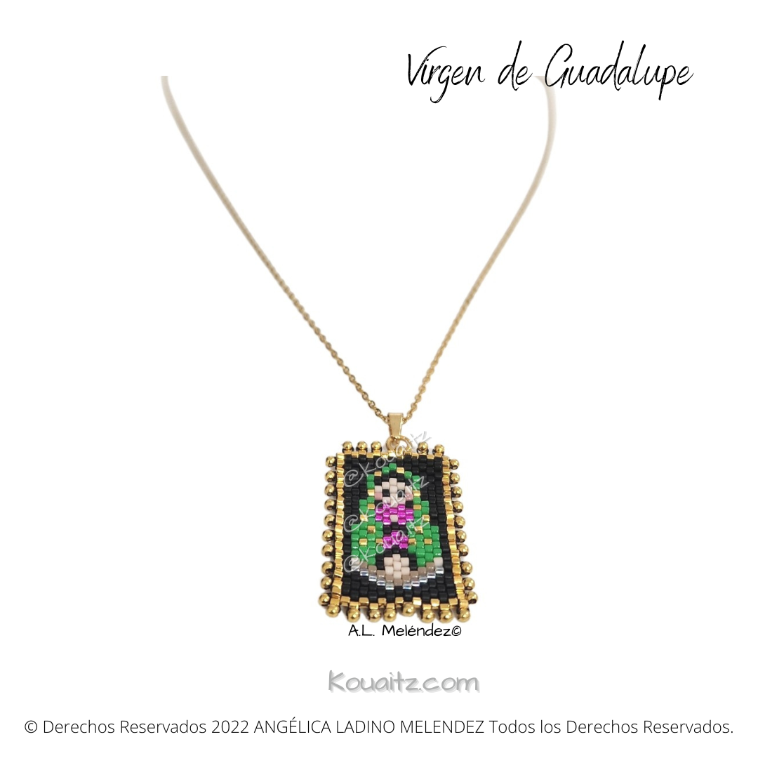Virgen de Guadalupe Pulsera, Llavero, Collar o Kit