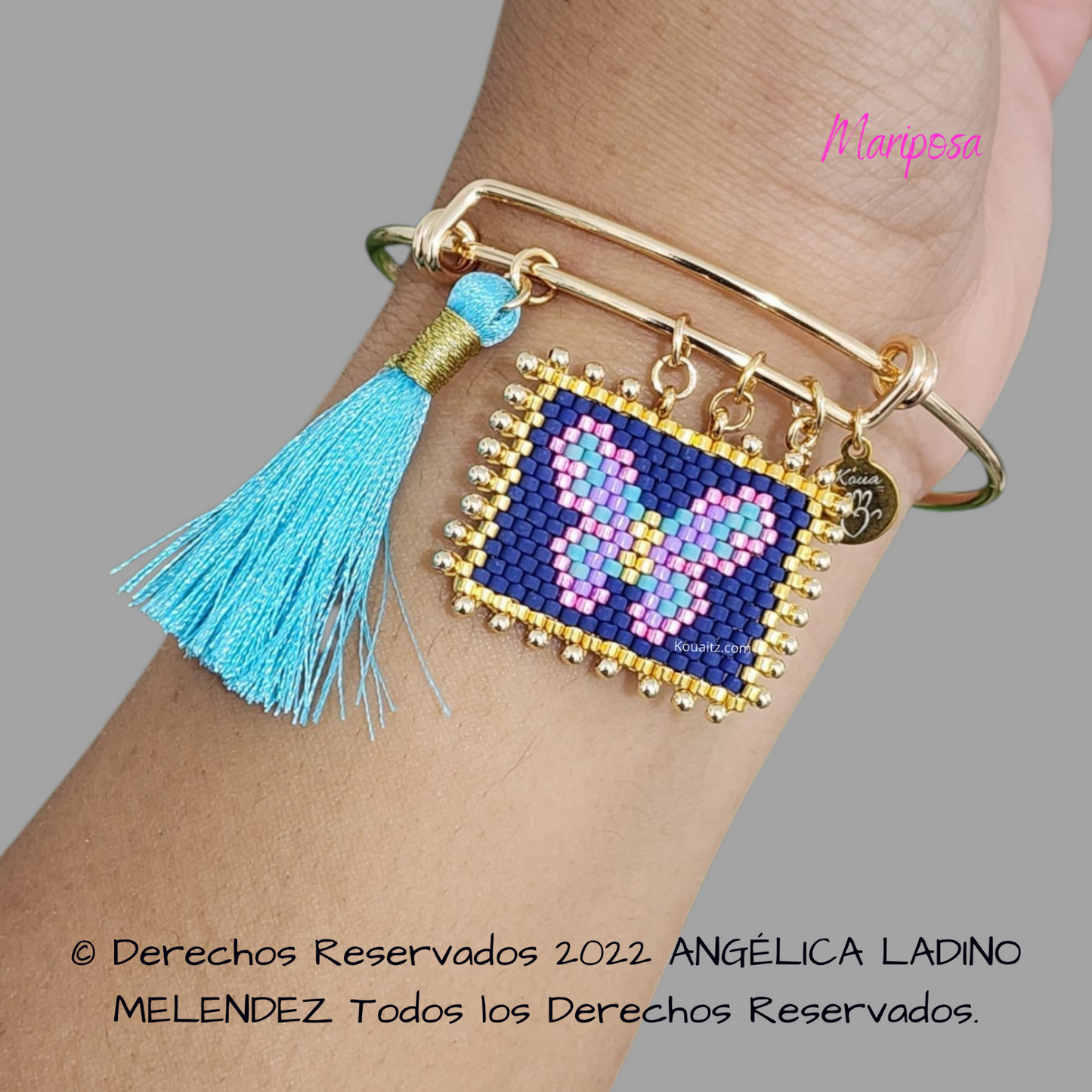 Kit Mariposa Pulsera, collar y llavero