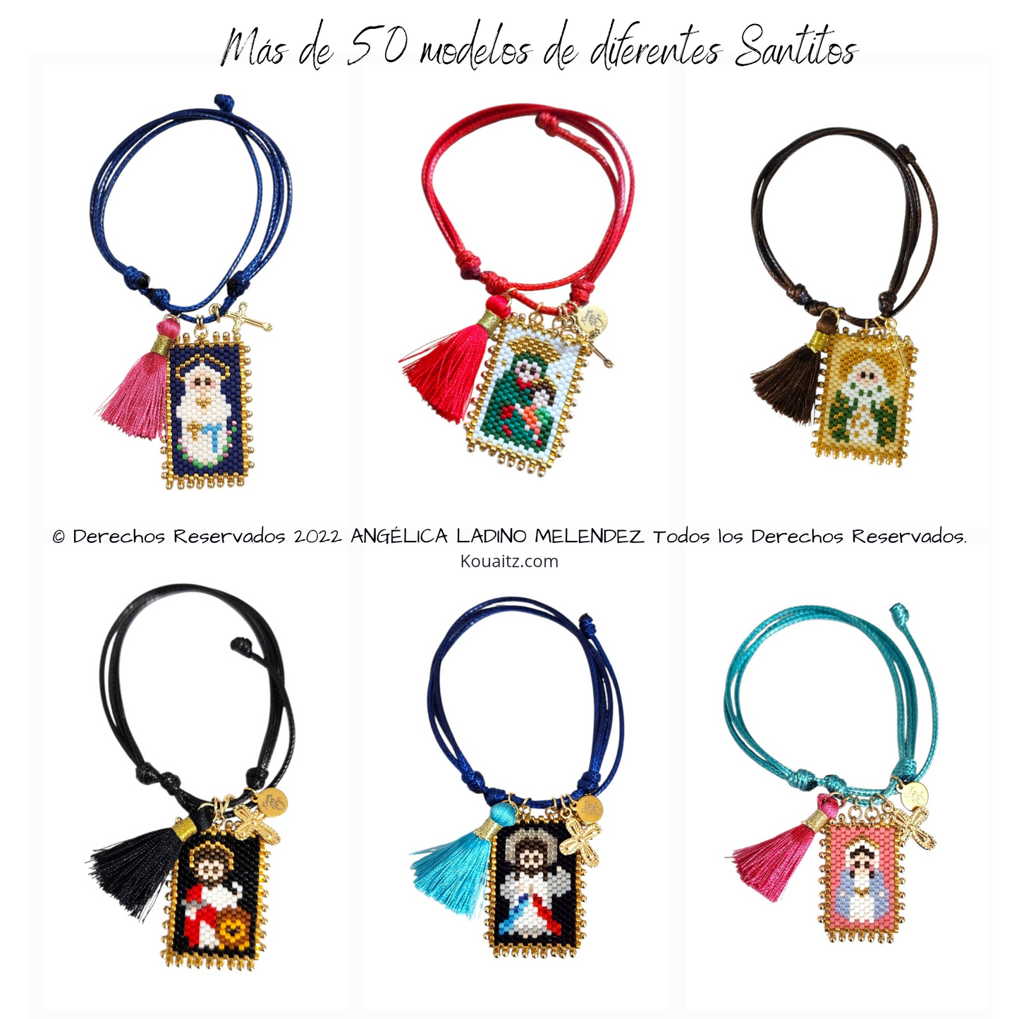 Pulsera Santitos Cordón + Motita