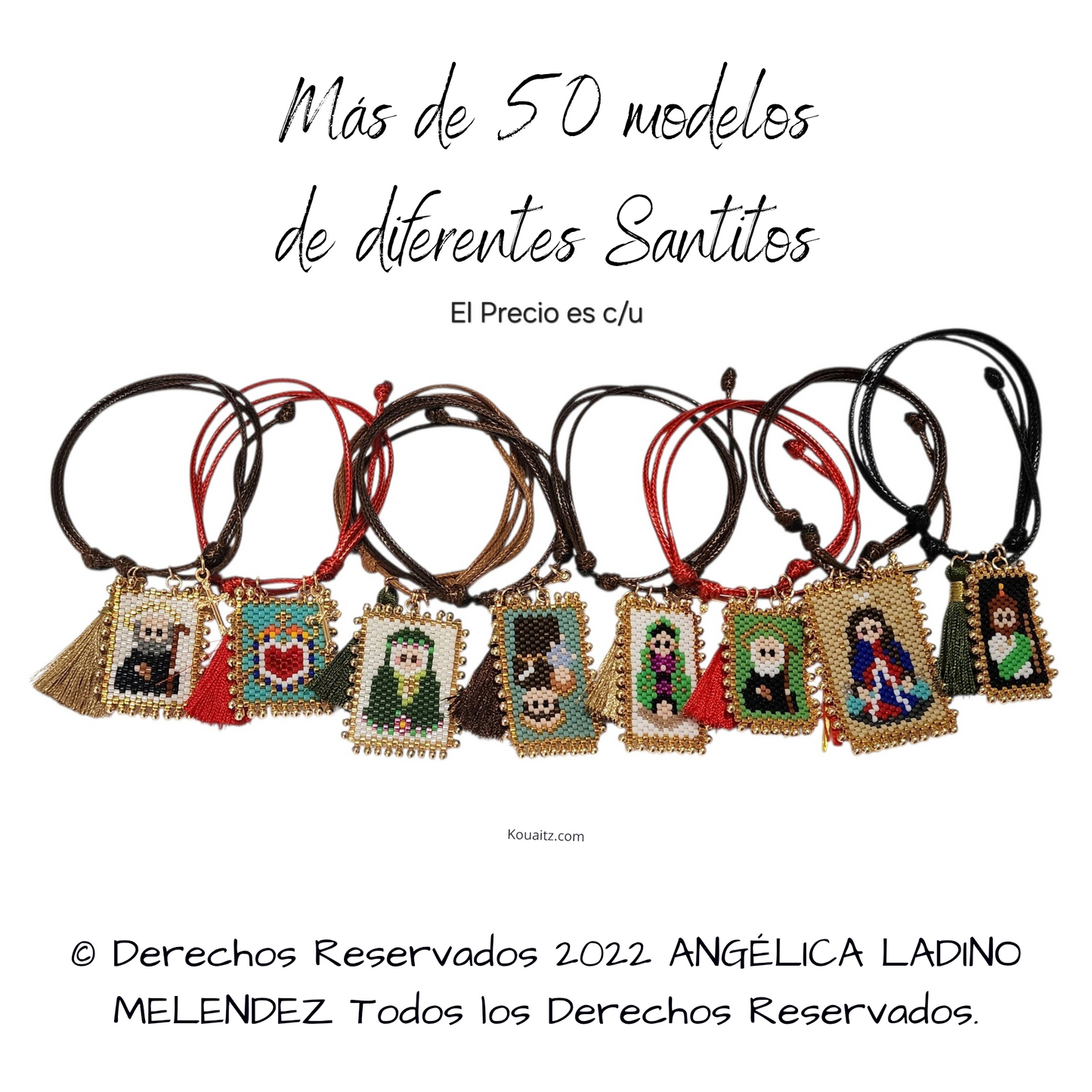 Pulsera Santitos Cordón + Motita