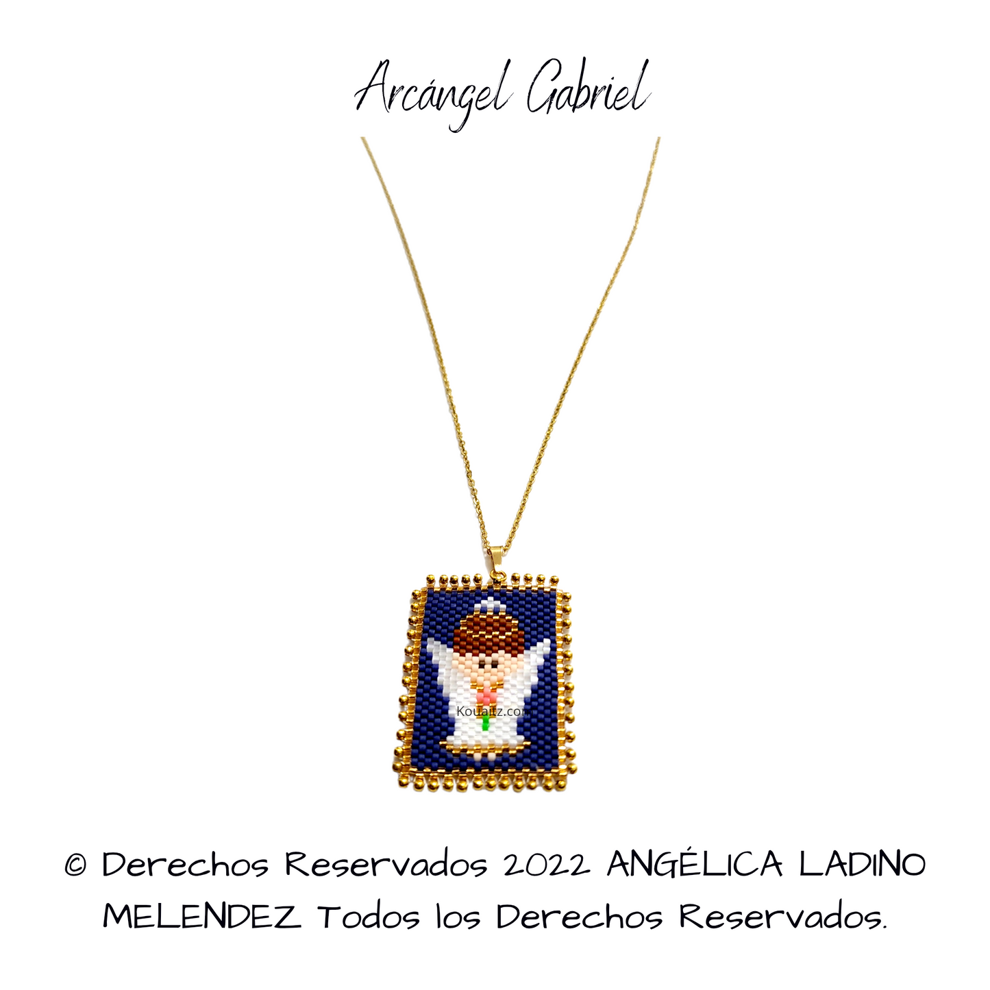Gabriel Arcángel Pulsera, Llavero, Collar o Kit