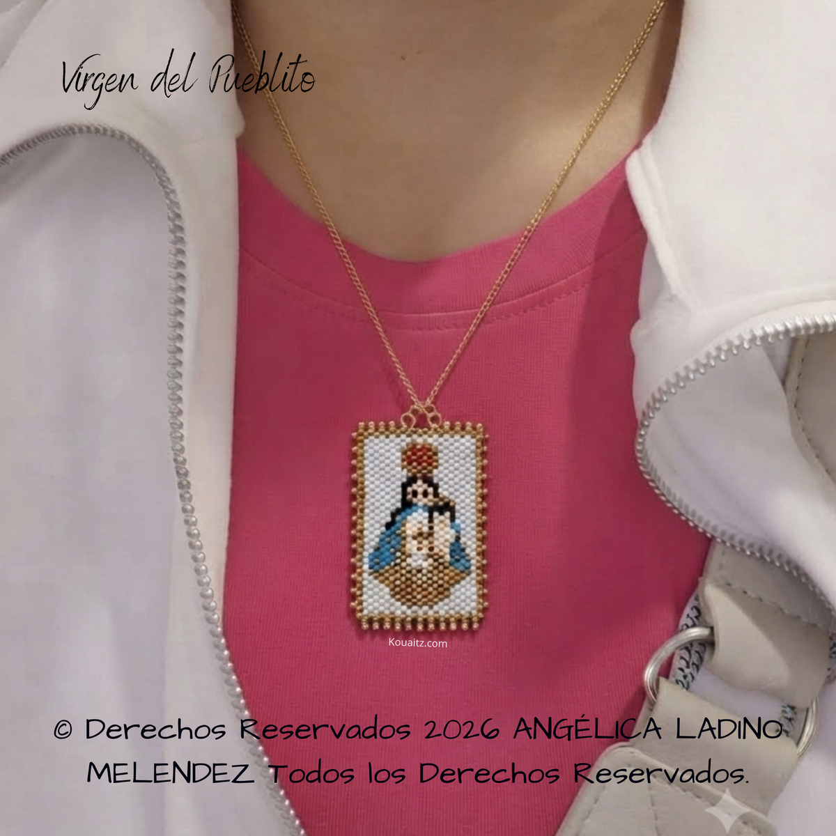 Virgen del Pueblito Collar Llavero o Pulsera