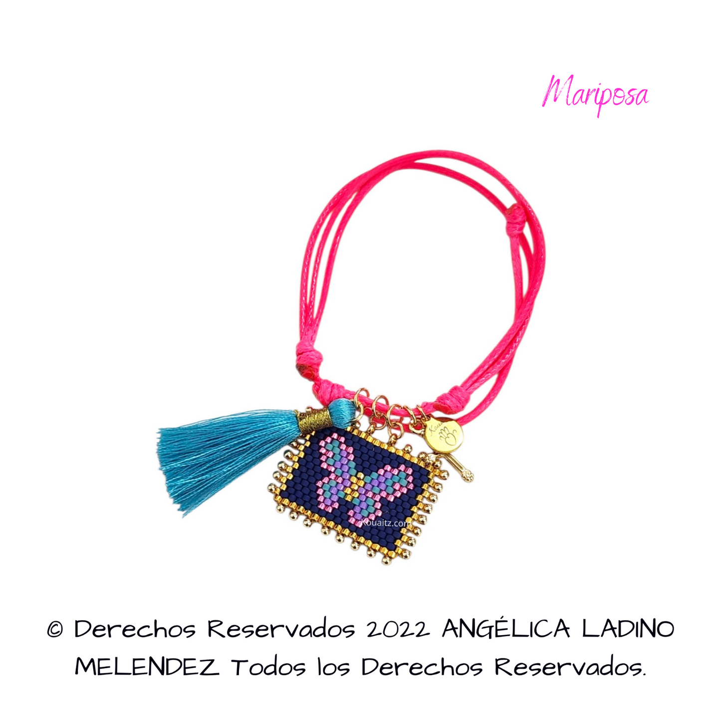 Mariposa Pulsera, Llavero, Collar o Kit