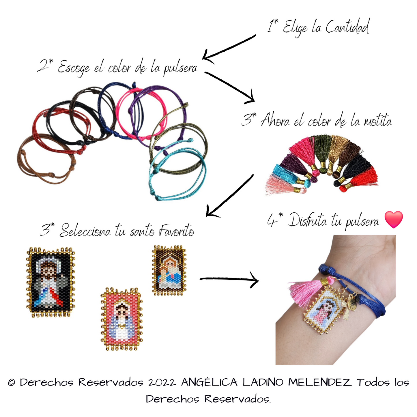Kit Mayoreo Pulsera Santos