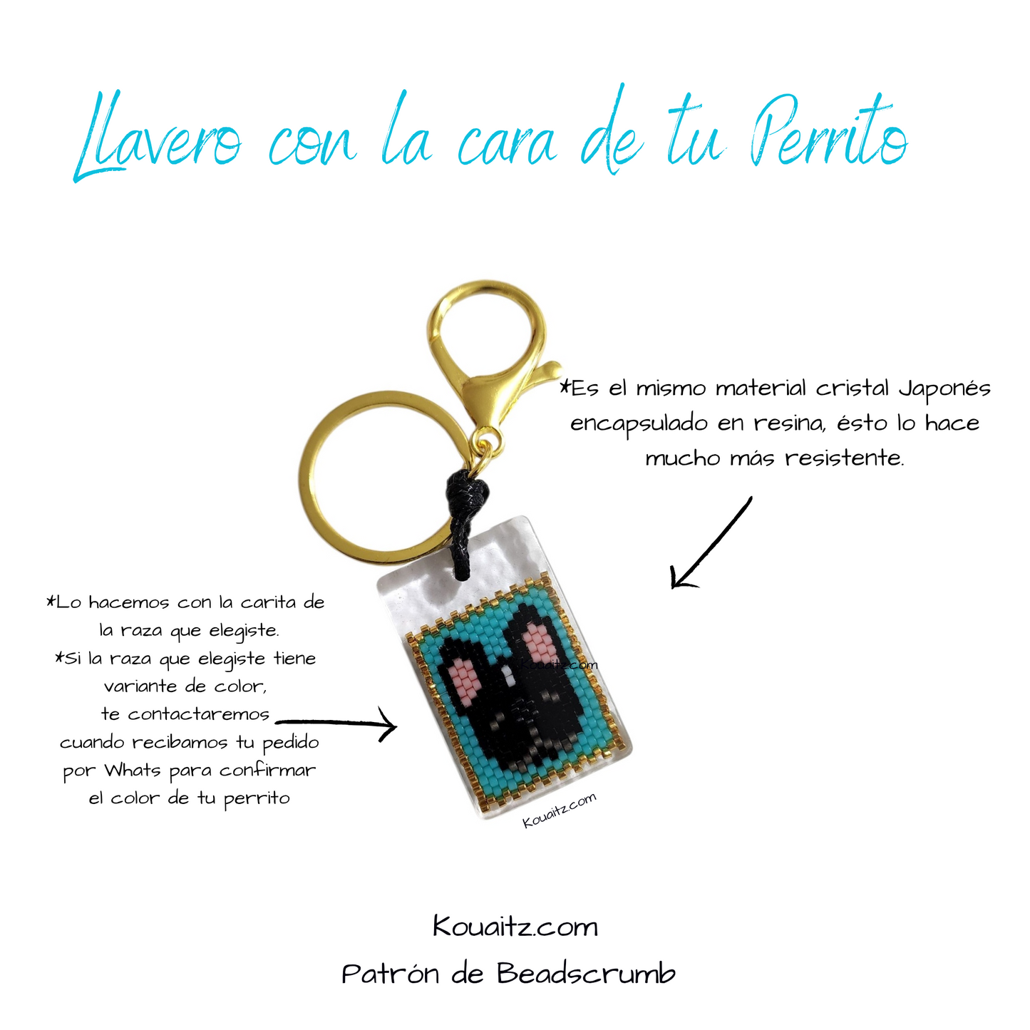 Bulldog Francés Pulsera, Llavero, Collar o Kit