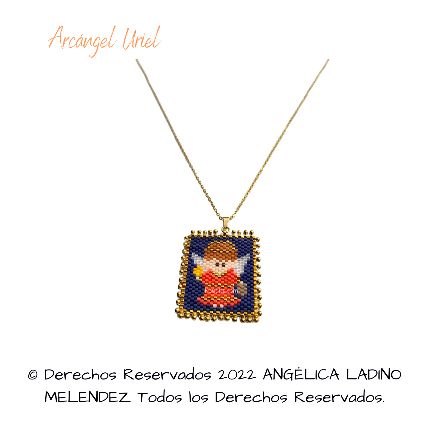 Arcángel Uriel Pulsera, Llavero, Collar o Kit
