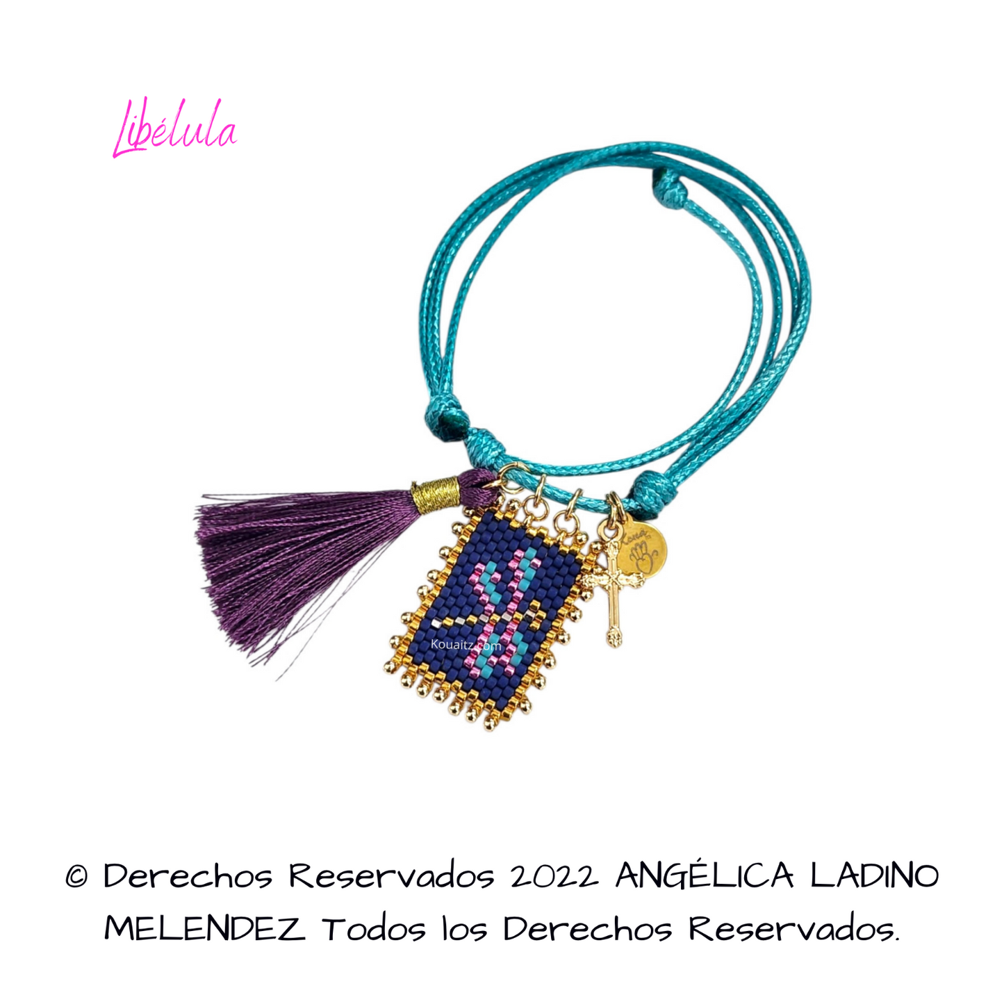 Libélula Pulsera, Llavero, Collar o Kit