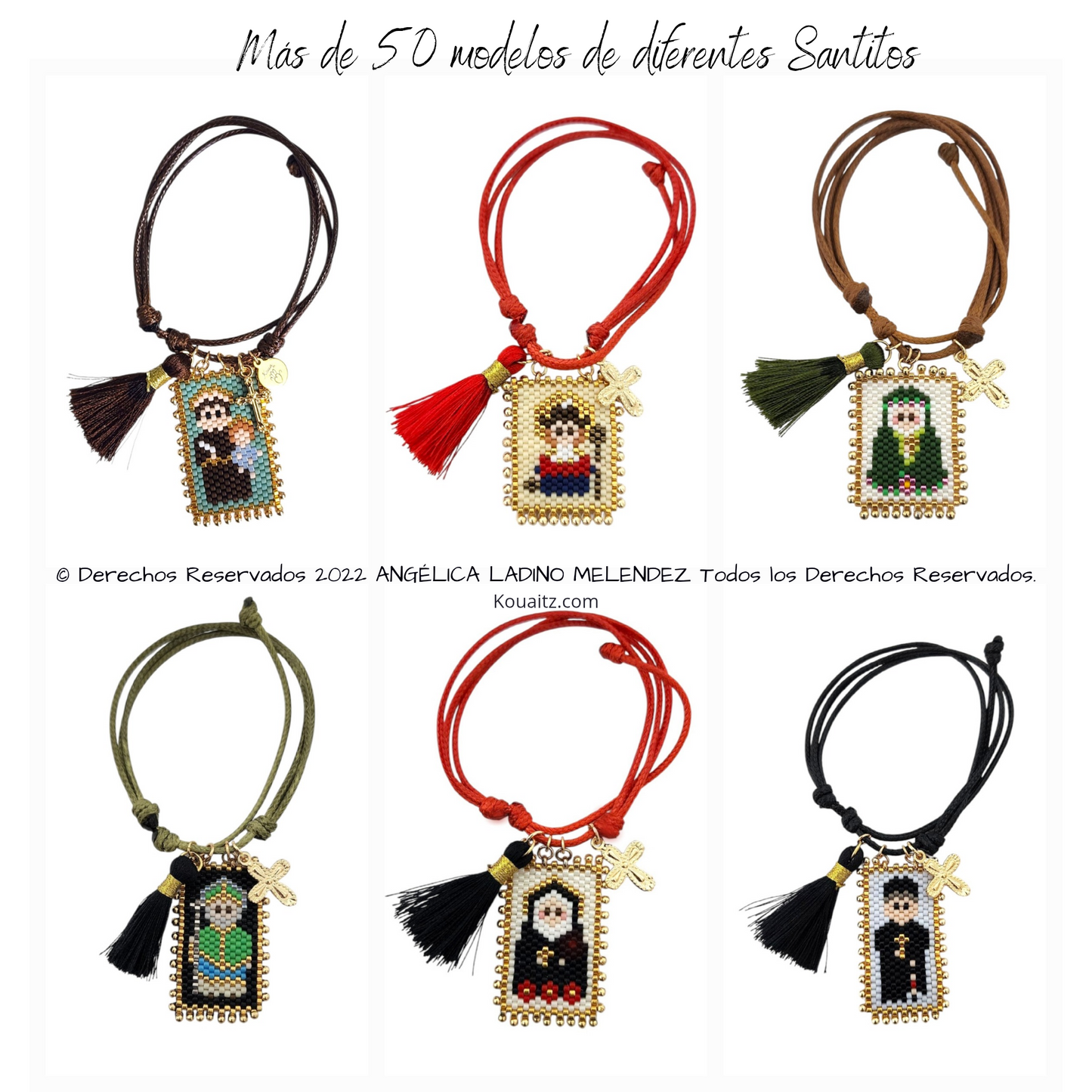 Pulsera Santitos Cordón + Motita