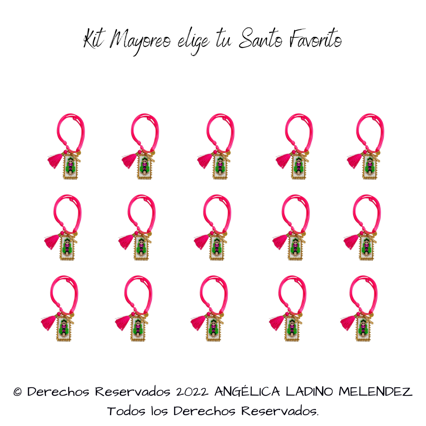Kit Mayoreo Pulsera Santos