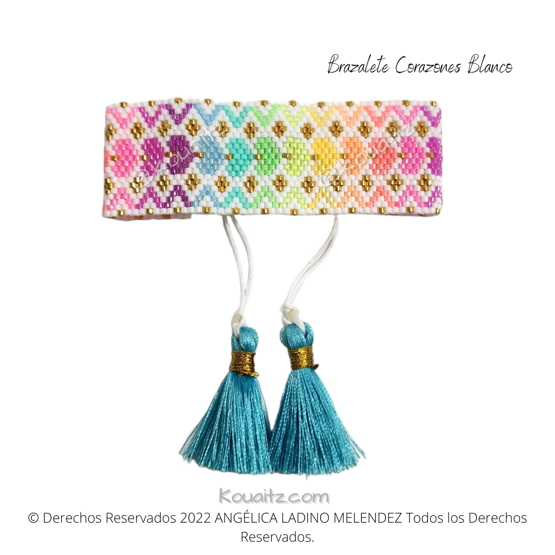 Brazalete Corazones Grueso