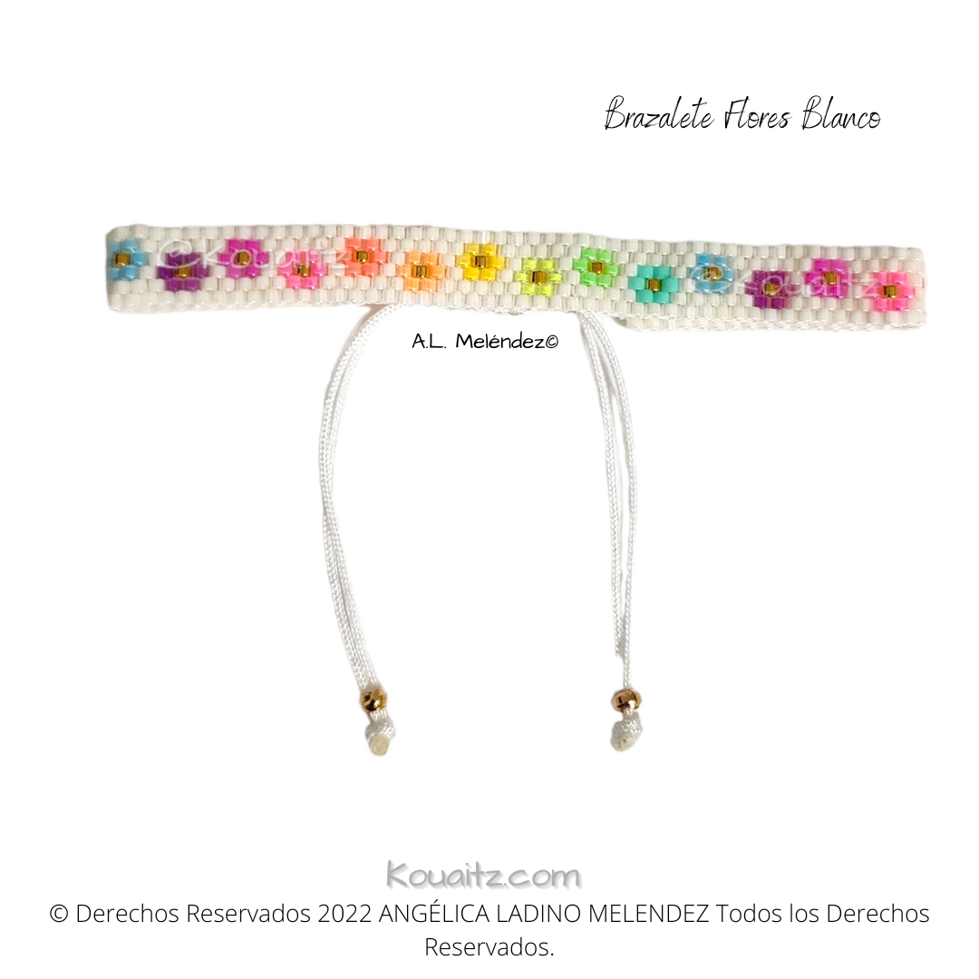 Brazalete de Flores Delgado
