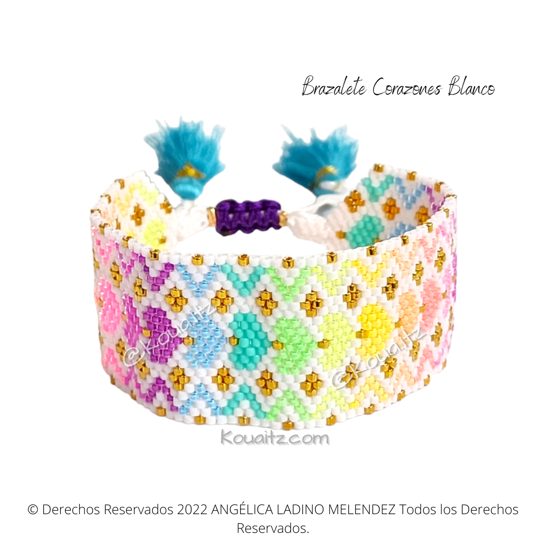 Brazalete Corazones Grueso