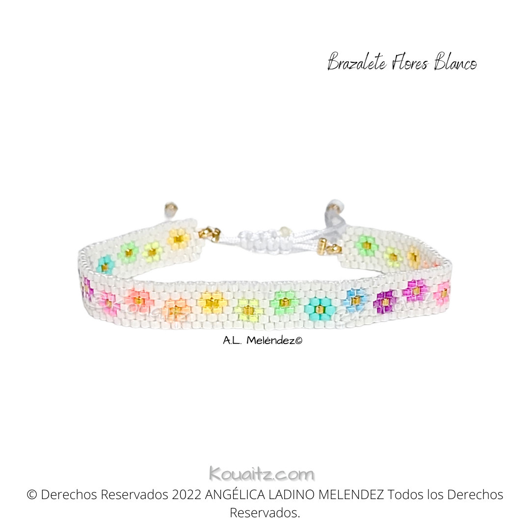 Brazalete de Flores Delgado