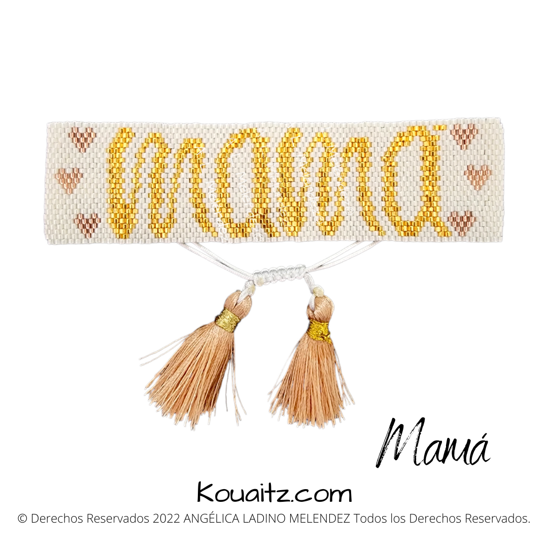 Brazalete Miyuki Regalo original mamá Dia de las madres