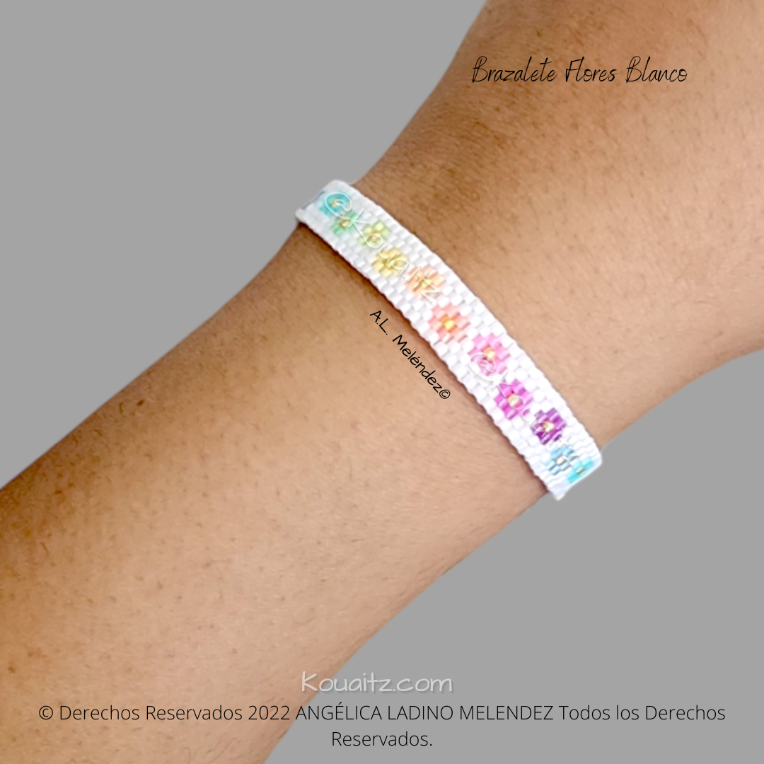 Brazalete de Flores Delgado